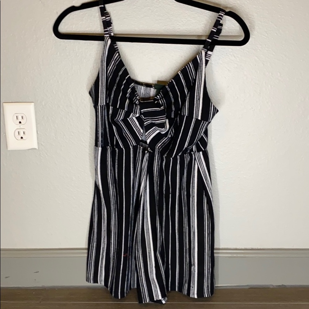 Black and white romper